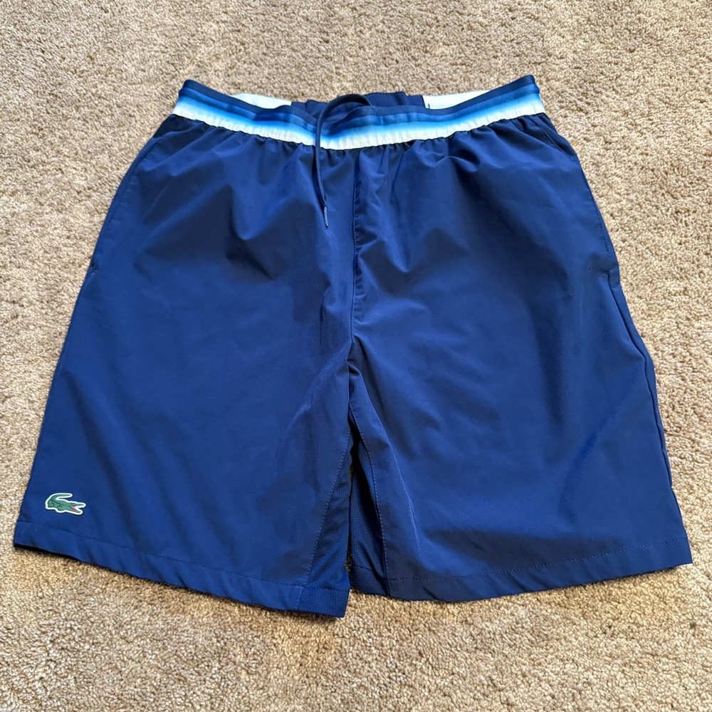 Blue LACOSTE SPORT x Novak Djokovic Tennis Shorts US Size small, France size 3